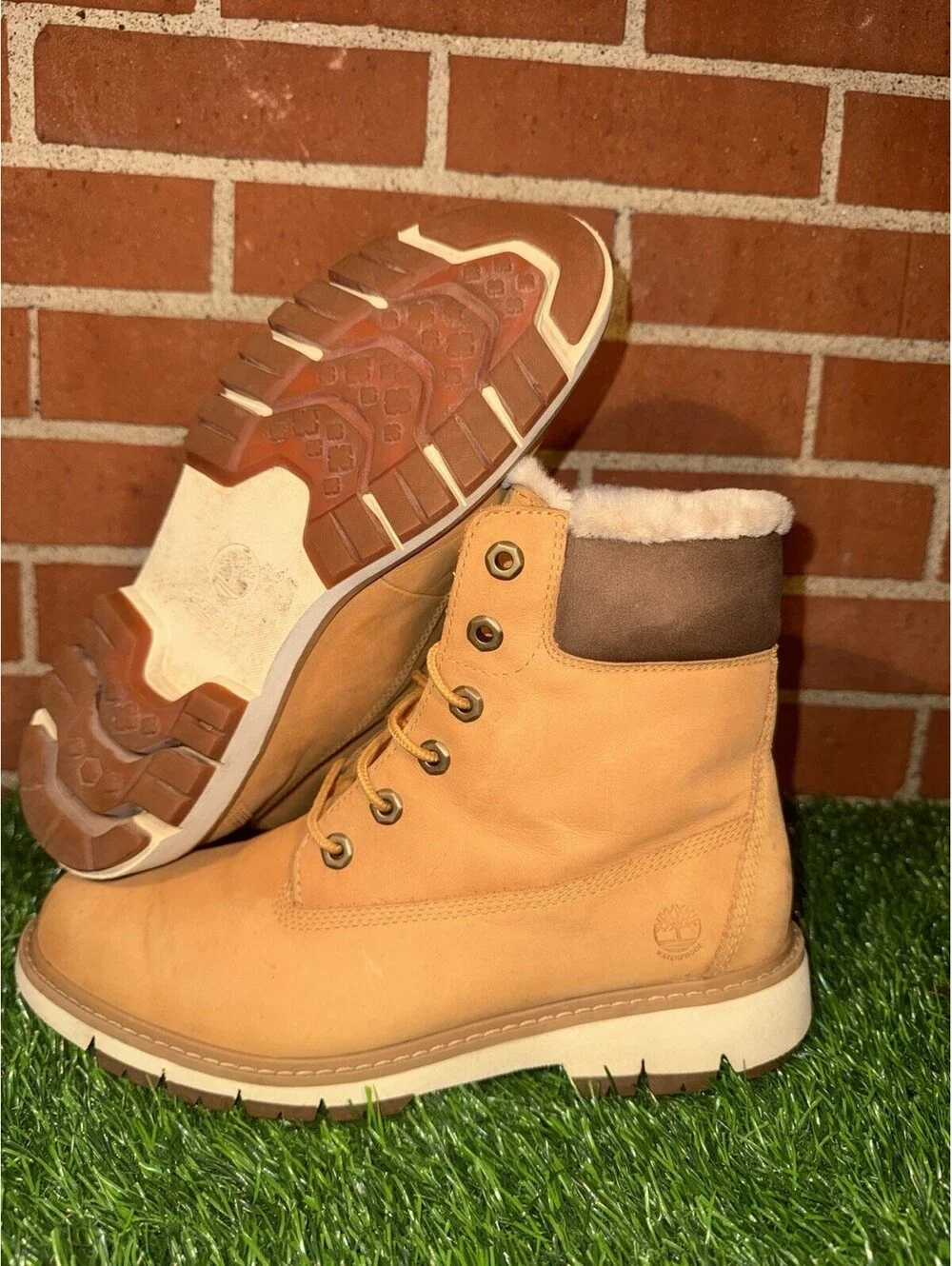 Women’s Timberland Lucia Way 6” Waterproof Boot Faux Fur Lining Size 10W